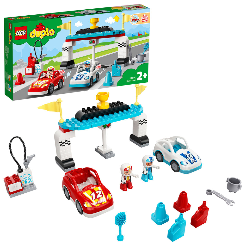 LEGO® DUPLO™ Town Race Cars - Bộ Đồ Chơi Xe Đua Sáng Tạo - LEGO 10947 - Hình ảnh chi tiết 2