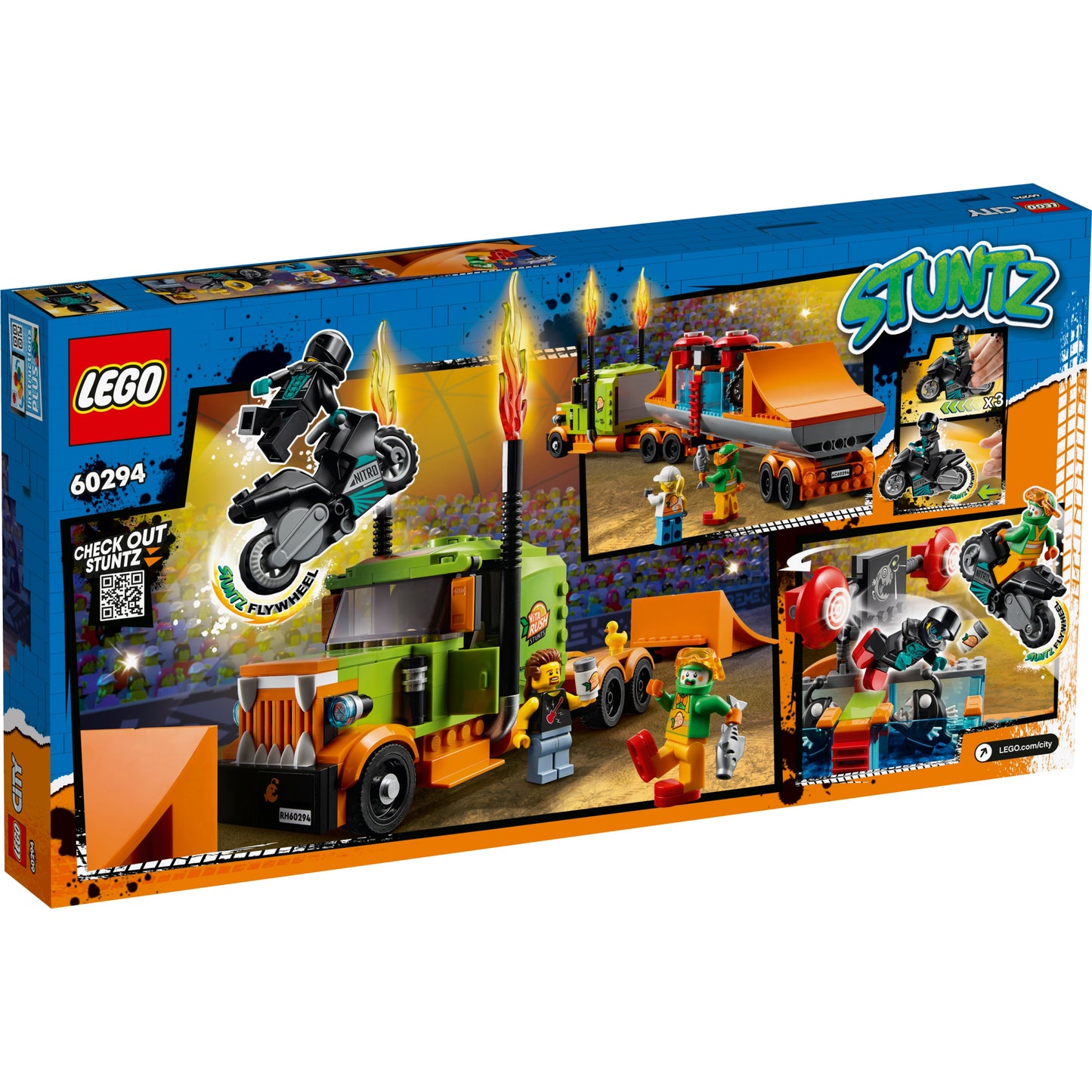 LEGO® City Stunt Show Truck Xe Tải Biểu Diễn Mô Tô Mạo Hiểm 60294
