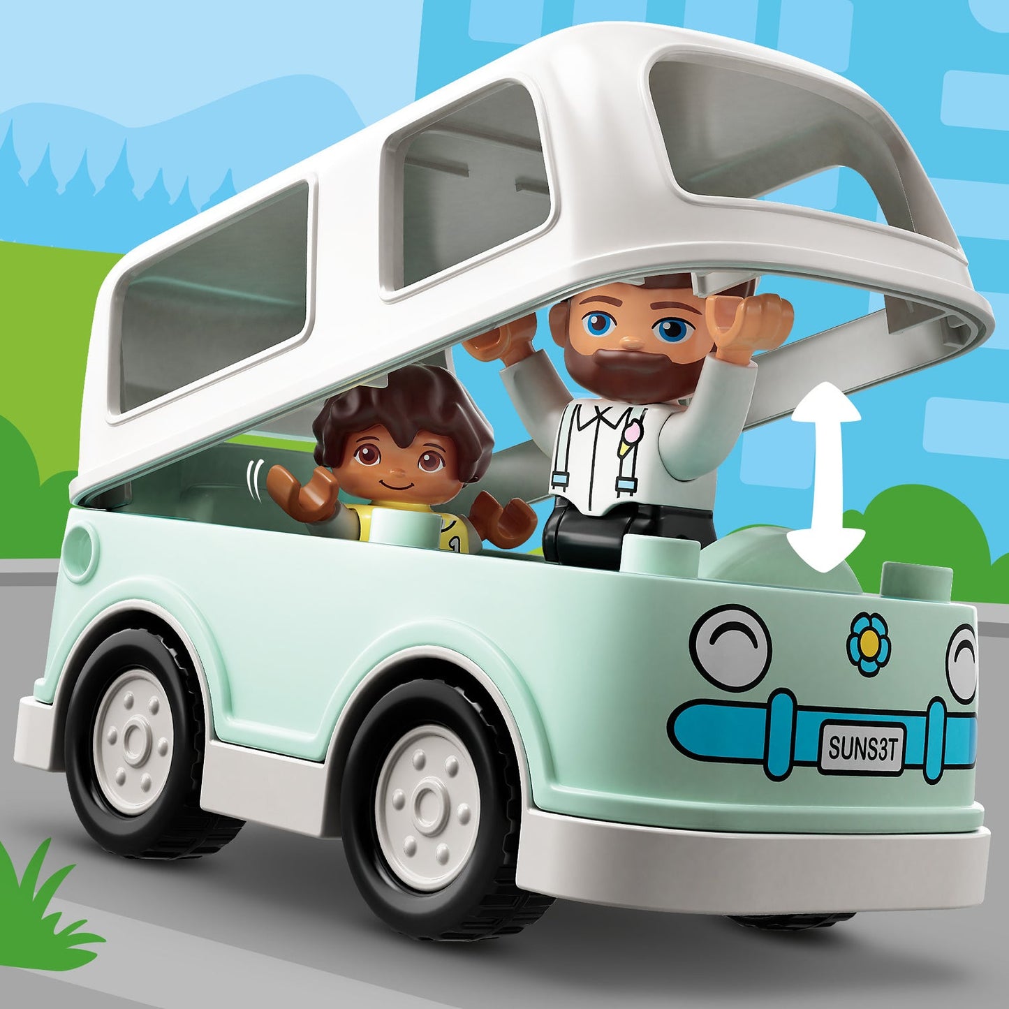 LEGO® DUPLO™ Parking Garage and Car Wash - Bộ Đồ Chơi Gara Đỗ Xe và Trạm Rửa Xe - LEGO 10948