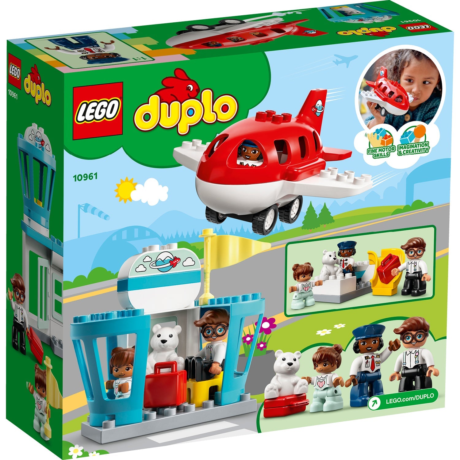 LEGO® DUPLO™ Airplane & Airport - Đồ chơi lắp ráp Máy bay và Sân bay - LEGO 10961 - Hình ảnh sản phẩm