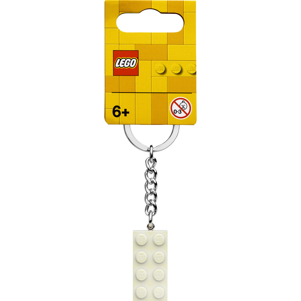 LEGO® Keyring 2x4 Stud – White - Móc Khóa Gạch LEGO 2x4 Màu Trắng - LEGO - Hình ảnh sản phẩm