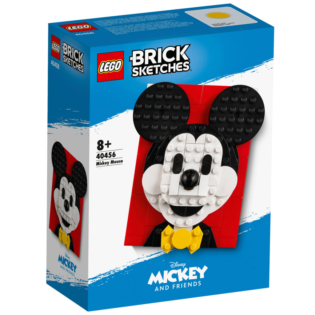 LEGO® Brick Sketches™ Mickey Mouse - Tranh Lắp Ráp 3D Disney 40456 - Hình ảnh sản phẩm
