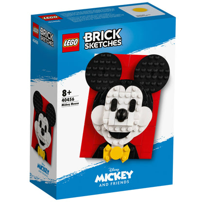 LEGO® Brick Sketches™ Mickey Mouse - Tranh Lắp Ráp 3D Disney 40456 - Hình ảnh sản phẩm