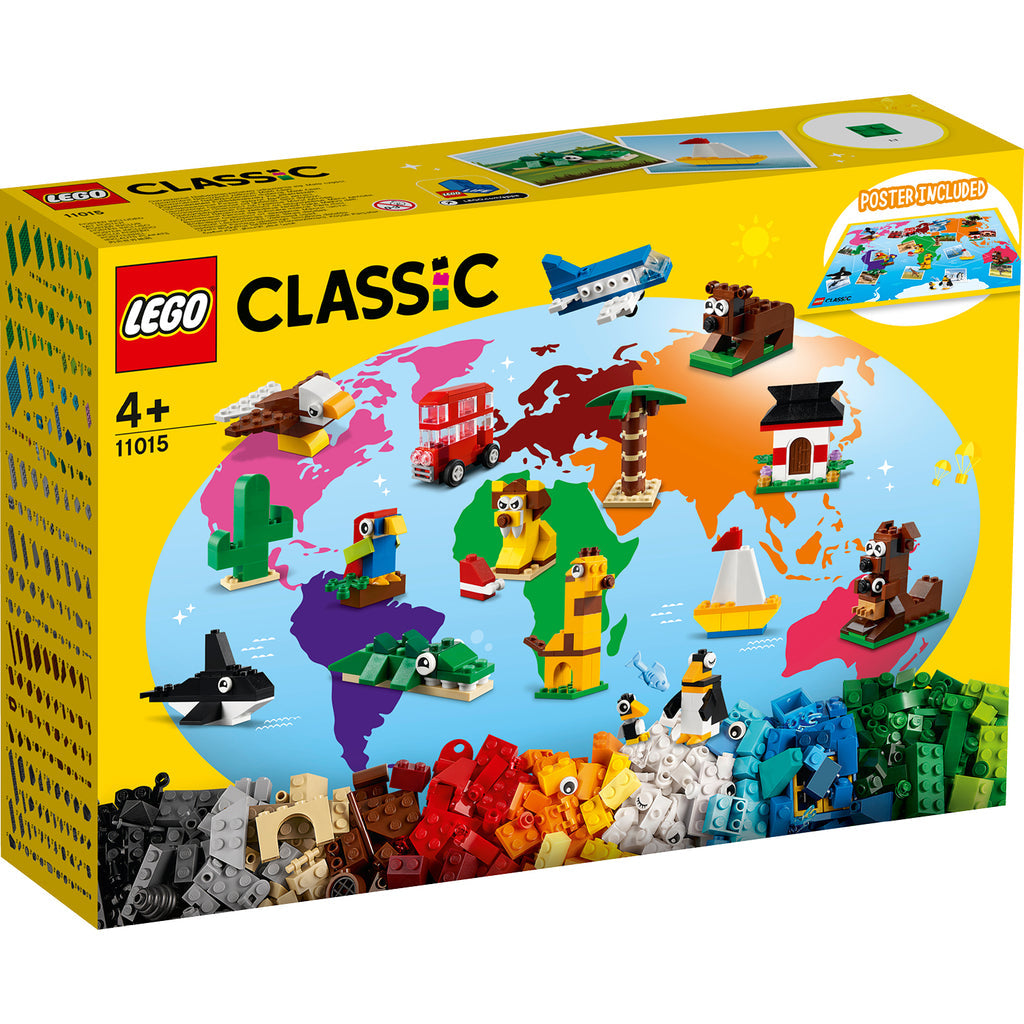 LEGO® Classic Around the World - Bộ đồ chơi lắp ráp sáng tạo - LEGO 11015 - Hình ảnh sản phẩm