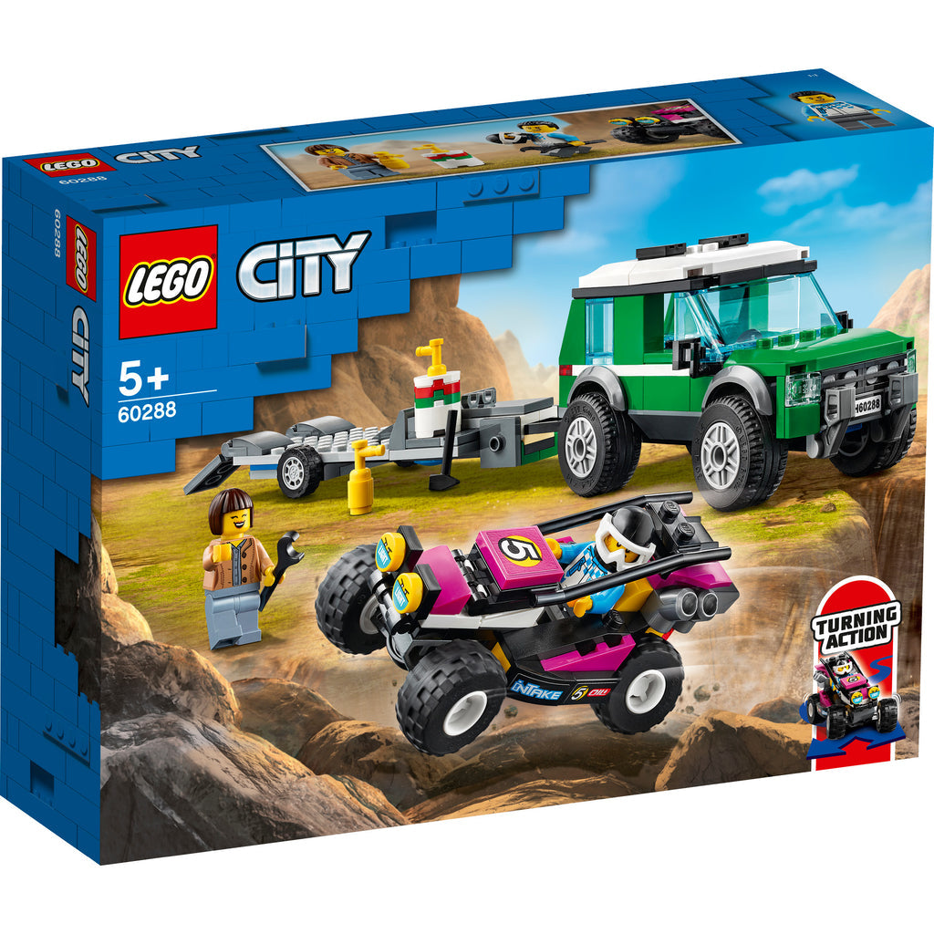 LEGO® City Race Buggy Transporter - Bộ Xe Vận Tải Xe Đua Địa Hình - LEGO 60288 - Hình ảnh chi tiết 2