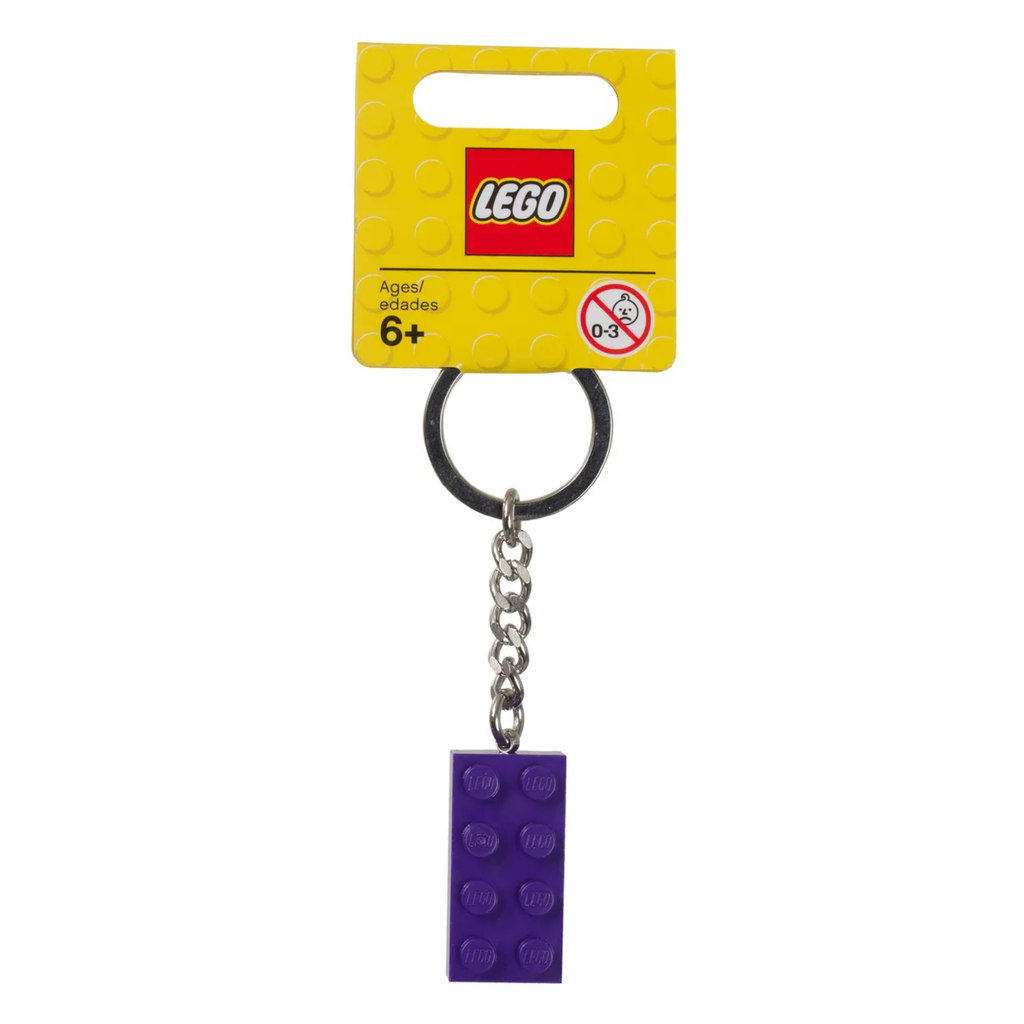LEGO® Keyring 2x4 Stud – Purple - Móc Khóa Gạch LEGO 2x4 Màu Tím - LEGO - Hình ảnh sản phẩm