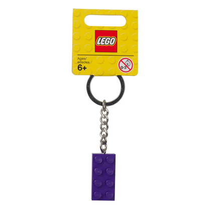 LEGO® Keyring 2x4 Stud – Purple - Móc Khóa Gạch LEGO 2x4 Màu Tím - LEGO - Hình ảnh sản phẩm