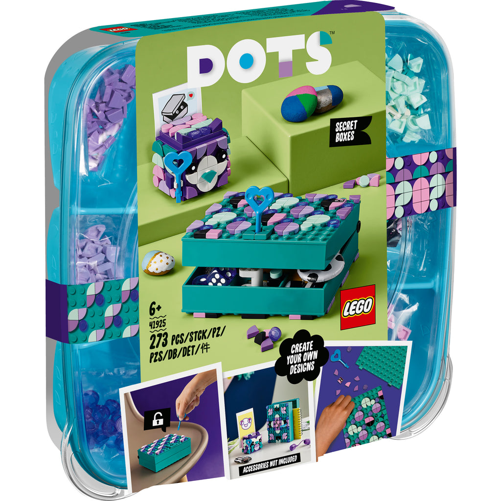 LEGO® DOTS™ Secret Boxes - Bộ Lắp Ráp Hộp Bí Mật Đồ Chơi Thủ Công DIY - LEGO 41925 - Hình ảnh sản phẩm