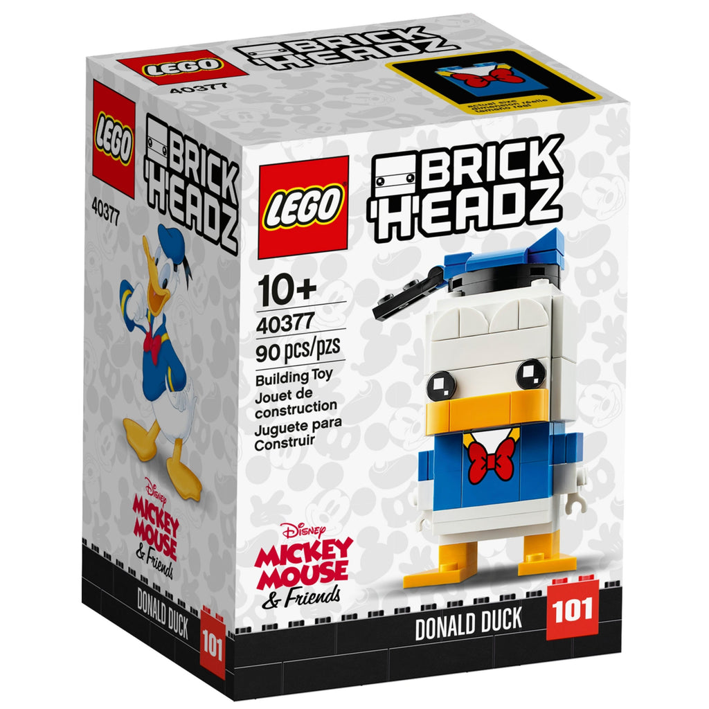 LEGO® BrickHeadz™ Donald Duck - Mô hình lắp ráp Vịt Donald #40377 - Hình ảnh sản phẩm