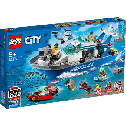 LEGO® City Police Patrol Boat - Tàu Tuần Tra Cảnh Sát Đồ Chơi Lắp Ráp - LEGO 60277 - Hình ảnh sản phẩm
