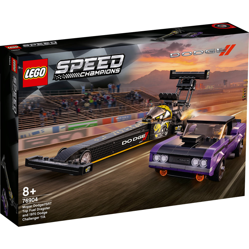 LEGO® Speed Champions Mopar Dodge//SRT Top Fuel Dragster and 1970 Dodge Challenger T/A - Bộ Lắp Ráp Xe Đua Siêu Cấp - LEGO 76904 - Hình ảnh sản phẩm