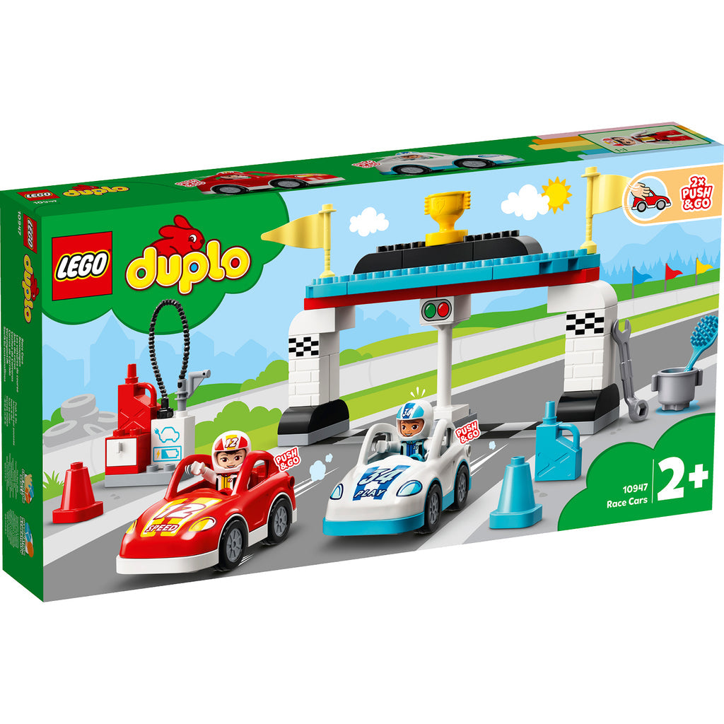 LEGO® DUPLO™ Town Race Cars - Bộ Đồ Chơi Xe Đua Sáng Tạo - LEGO 10947 - Hình ảnh sản phẩm