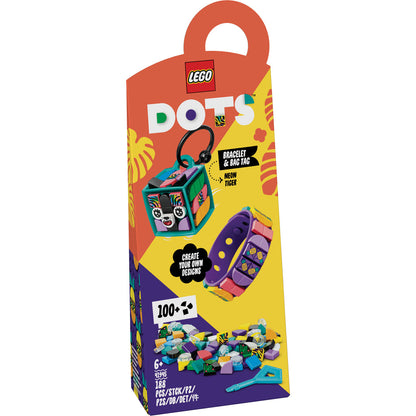 LEGO® DOTS™ Neon Tiger Bracelet & Bag Tag (41945) - Đồ Chơi Thủ Công Sáng Tạo LEGO - Hình ảnh sản phẩm