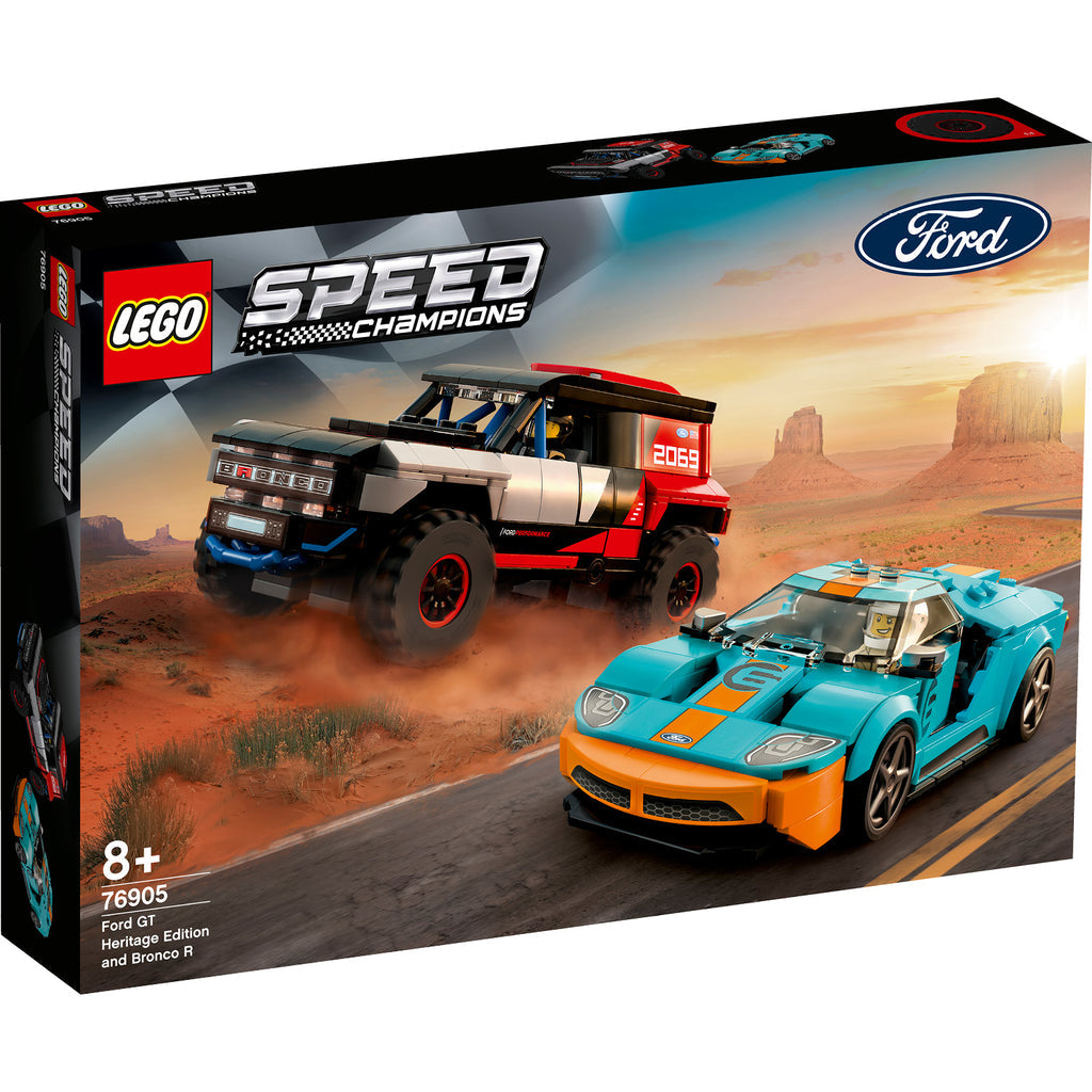 LEGO® Speed Champions Ford GT Heritage Edition and Bronco R - Đồ chơi lắp ráp Xe đua Ford 76905 - LEGO - Hình ảnh sản phẩm
