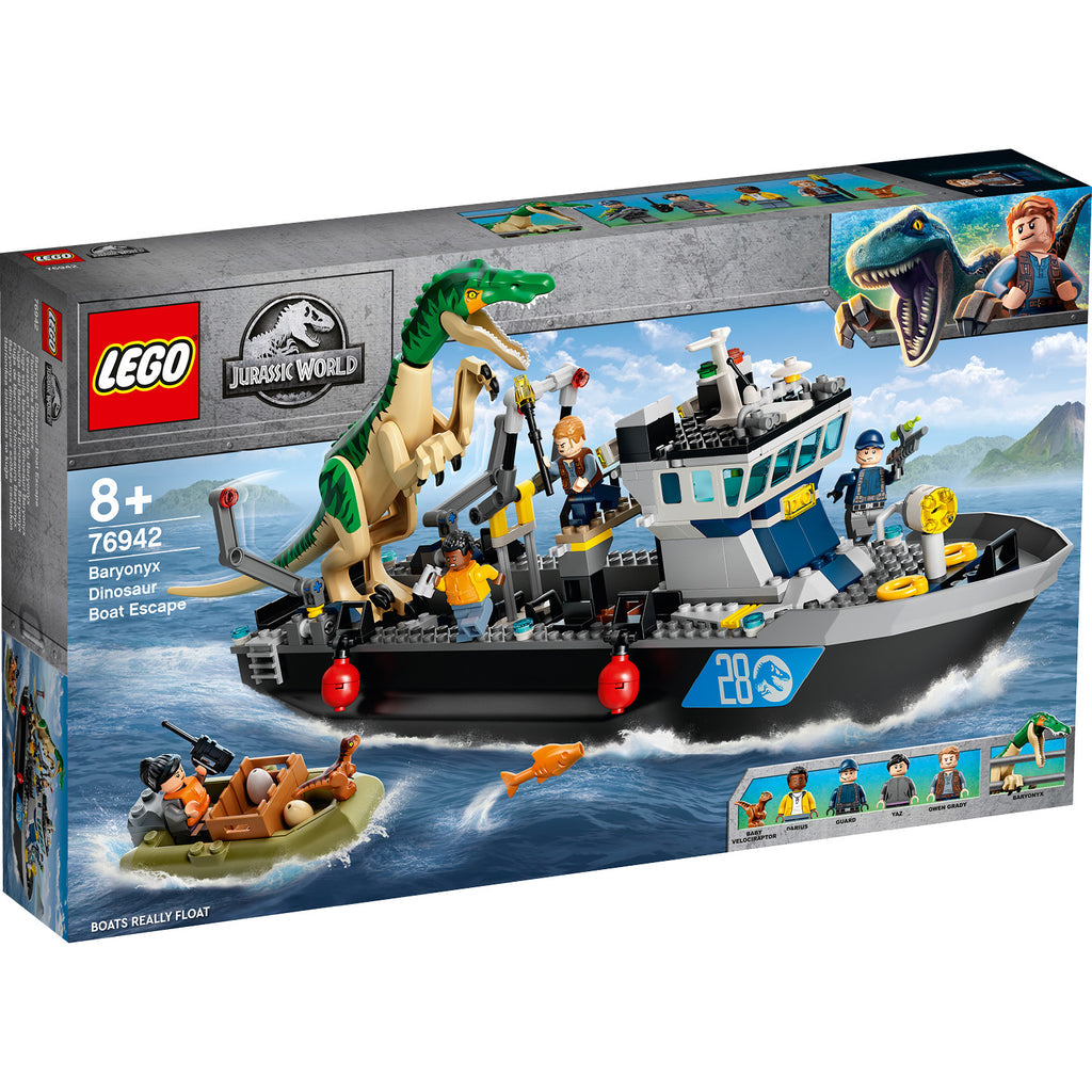 LEGO® Jurassic World Baryonyx Dinosaur Boat Escape - Đồ Chơi Lắp Ráp Thuyền Thoát Hiểm Khủng Long 76942 - Hình ảnh sản phẩm