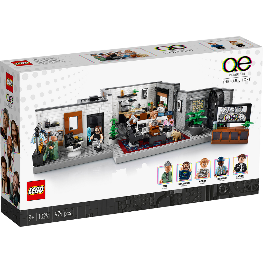 LEGO® Queer Eye – The Fab 5 Loft - Bộ Lắp Ráp Căn Hộ Netflix - LEGO 10291 - Hình ảnh sản phẩm