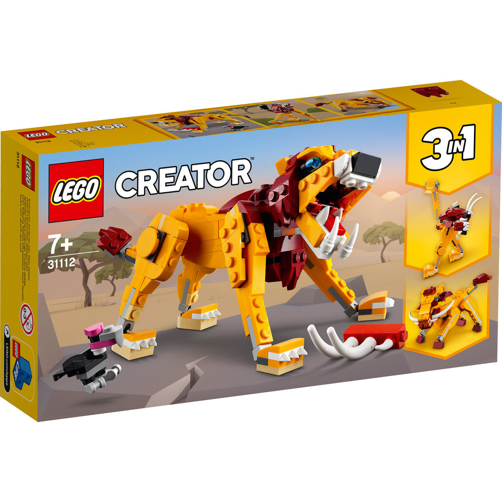 LEGO® Creator 3-in-1 Wild Lion - Đồ Chơi Lắp Ráp 3 Trong 1 - LEGO 31112 - Hình ảnh sản phẩm