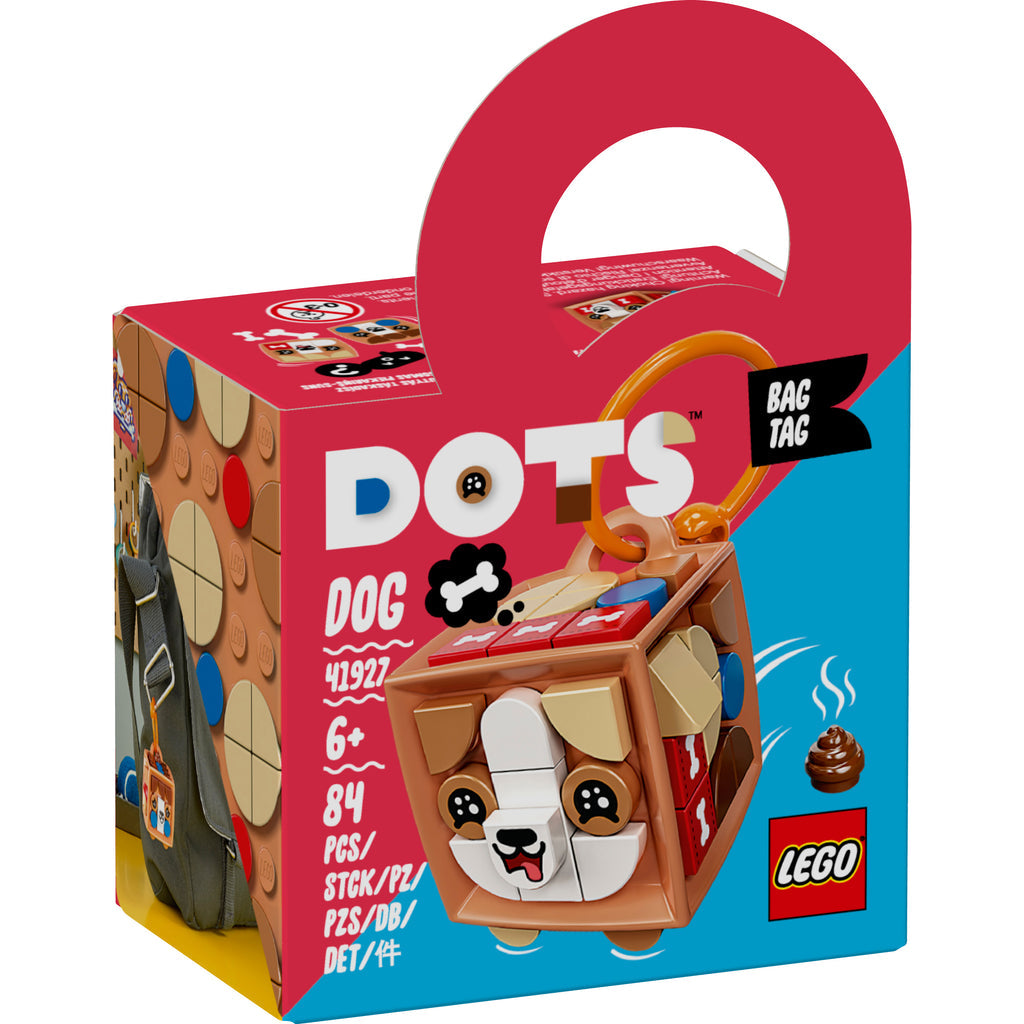 LEGO® DOTS™ Bag Tag Dog - Móc Treo Túi Hình Chú Chó - LEGO 41927 - Hình ảnh sản phẩm