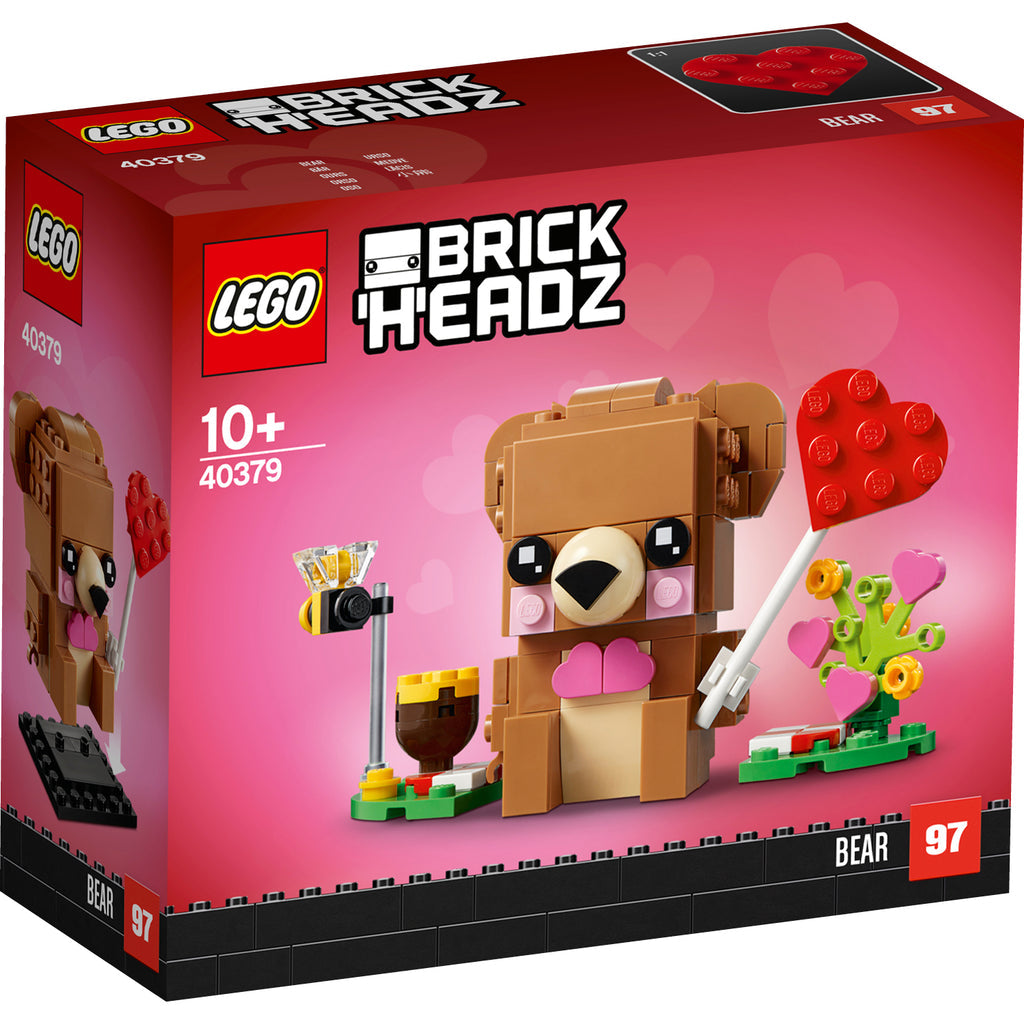 LEGO® BrickHeadz™ Valentines Bear - Đồ Chơi Lắp Ráp Gấu Valentine - LEGO 40379 - Hình ảnh sản phẩm