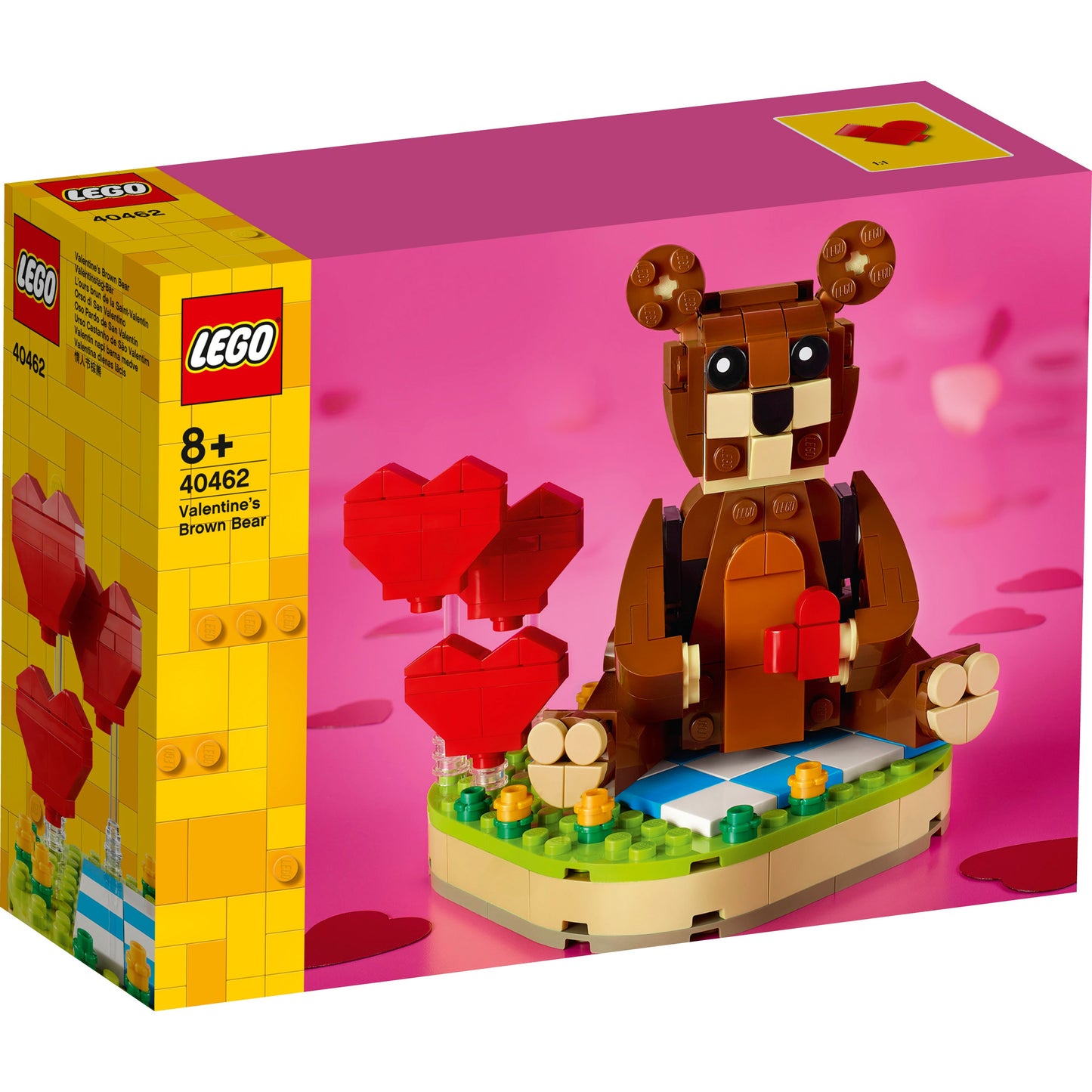 LEGO® Valentines Brown Bear - Đồ Chơi Lắp Ráp Gấu Nâu Tình Yêu - LEGO 40462 - Hình ảnh sản phẩm