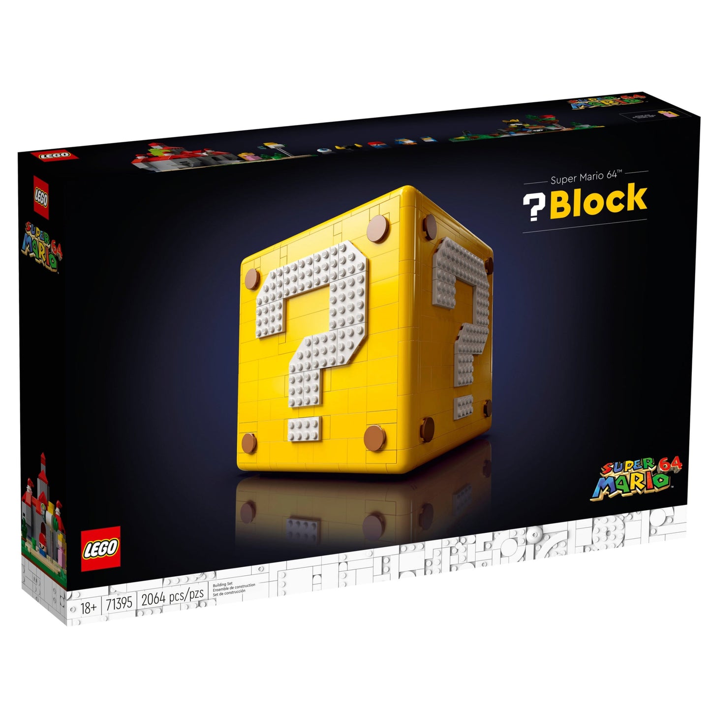LEGO® Super Mario 64™ Question Mark Block - Bộ Lắp Ráp Khối Chấm Hỏi Kinh Điển - LEGO 71395 - Hình ảnh sản phẩm