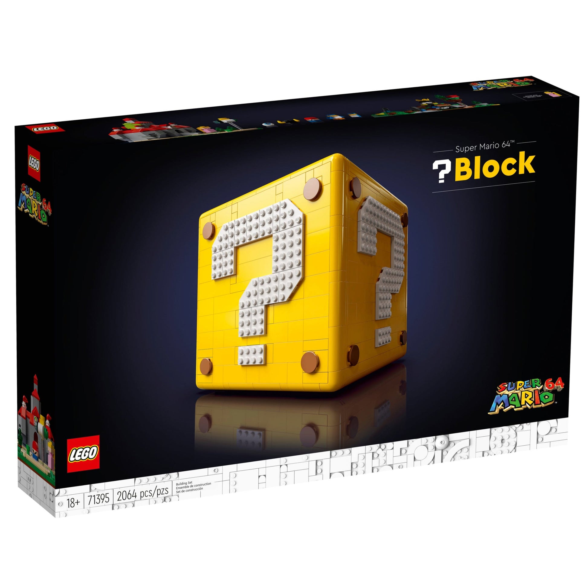 LEGO® Super Mario 64™ Question Mark Block - Bộ Lắp Ráp Khối Chấm Hỏi Kinh Điển - LEGO 71395 - Hình ảnh sản phẩm