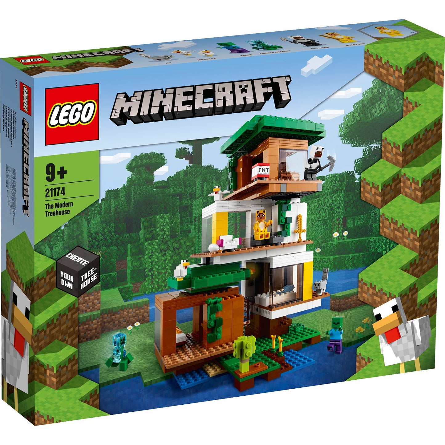 LEGO® Minecraft® The Modern Treehouse - Bộ Lắp Ráp Ngôi Nhà Trên Cây Hiện Đại 21174 - LEGO - Góc nhìn khác 3