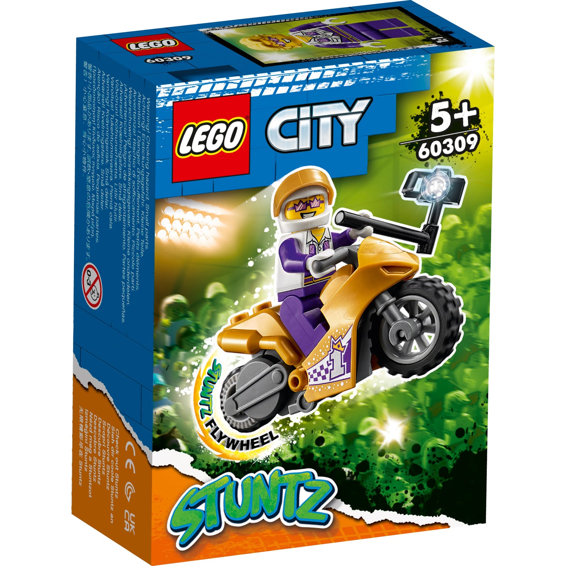 LEGO® City Selfie Stunt Bike - Đồ chơi lắp ráp Mô tô biểu diễn - LEGO 60309 - Hình ảnh chi tiết 2