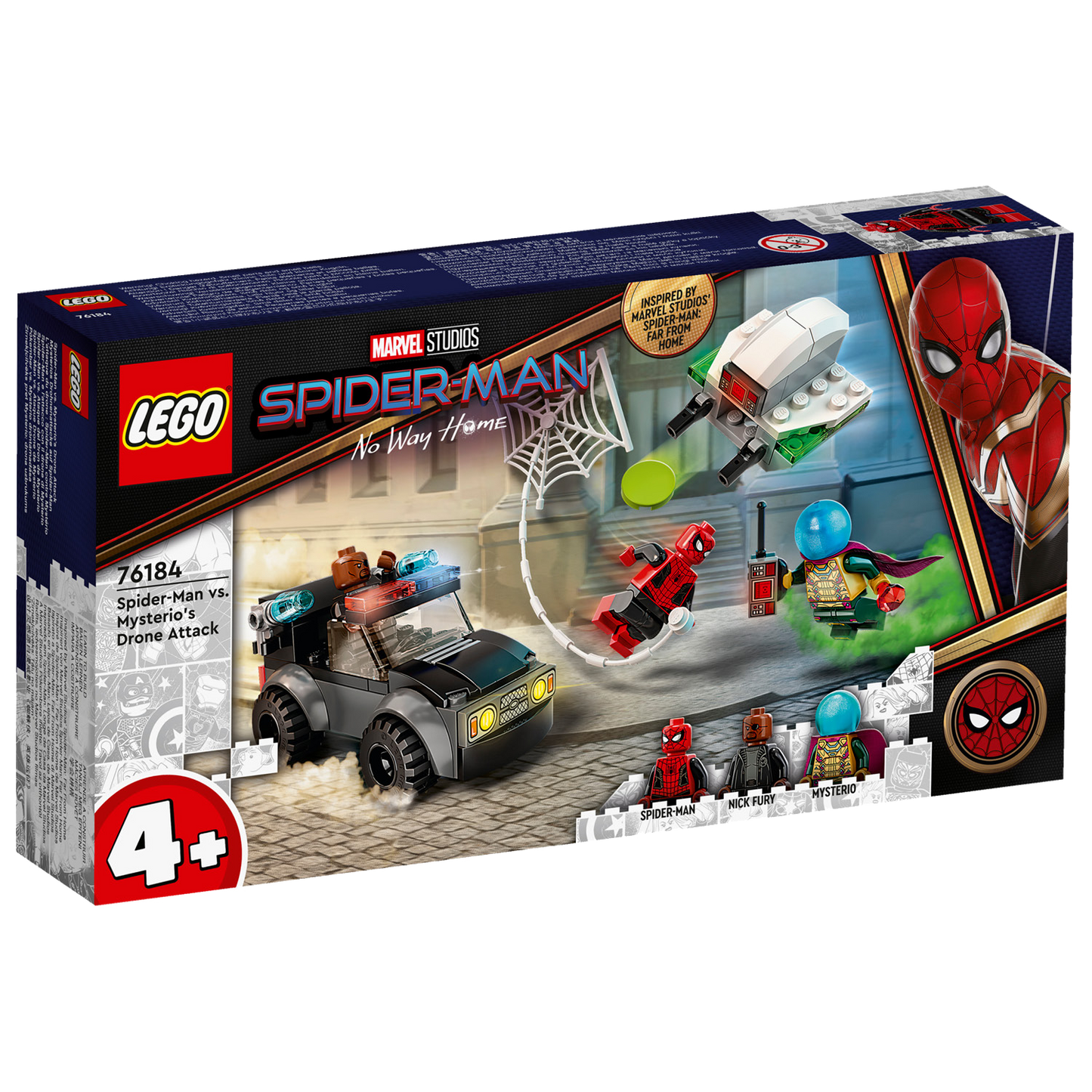 LEGO® Marvel Spider-Man vs. Mysterio’s Drone Attack - Đồ Chơi Lắp Ráp Siêu Anh Hùng 76184 - Hình ảnh sản phẩm