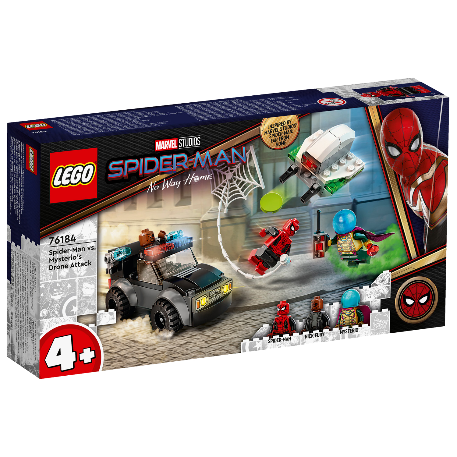 LEGO® Marvel Spider-Man vs. Mysterio’s Drone Attack - Đồ Chơi Lắp Ráp Siêu Anh Hùng 76184 - Hình ảnh sản phẩm