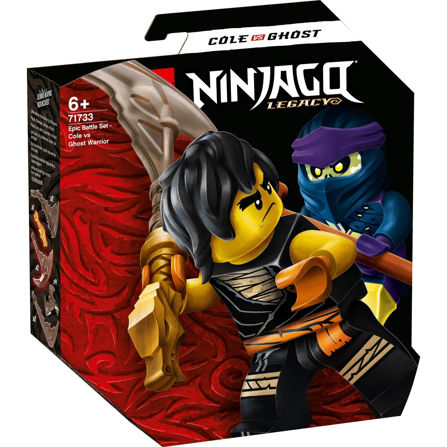 LEGO® NINJAGO® Epic Battle Set - Cole vs. Ghost Warrior - Bộ Lắp Ráp Trận Chiến Ninja (71733) - LEGO - Góc nhìn khác 3