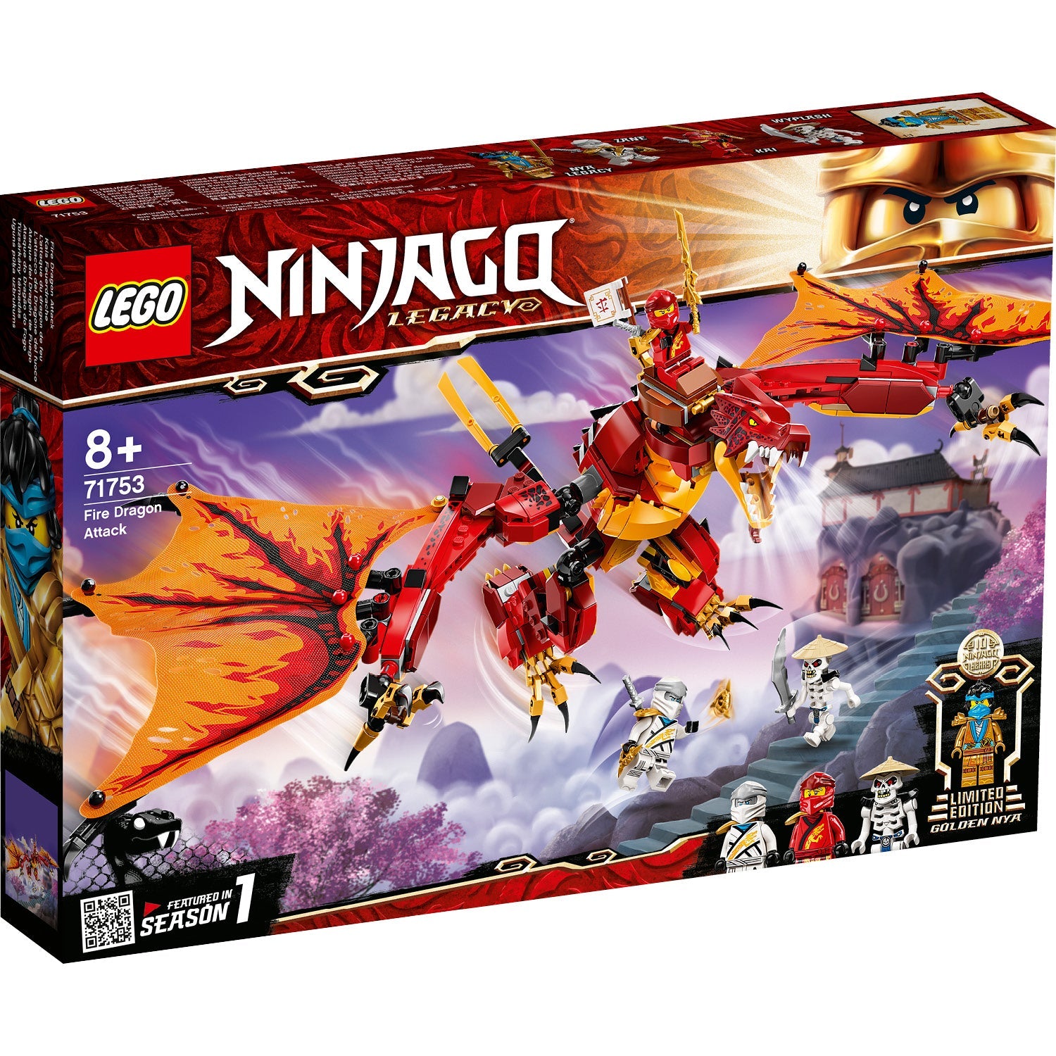 LEGO® NINJAGO® Fire Dragon Attack - Bộ Lắp Ráp Tấn Công Rồng Lửa (71753) - LEGO - Hình ảnh sản phẩm