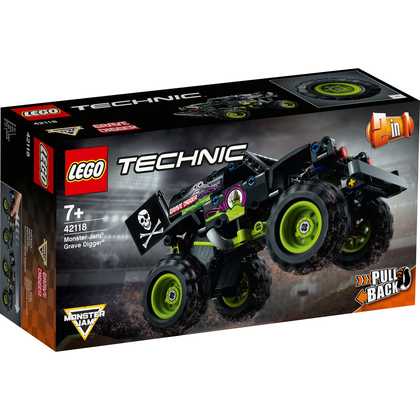 LEGO® Technic™ Monster Jam Grave Digger® - Đồ Chơi Lắp Ráp Xe Tải Quái Vật 42118 - Hình ảnh sản phẩm
