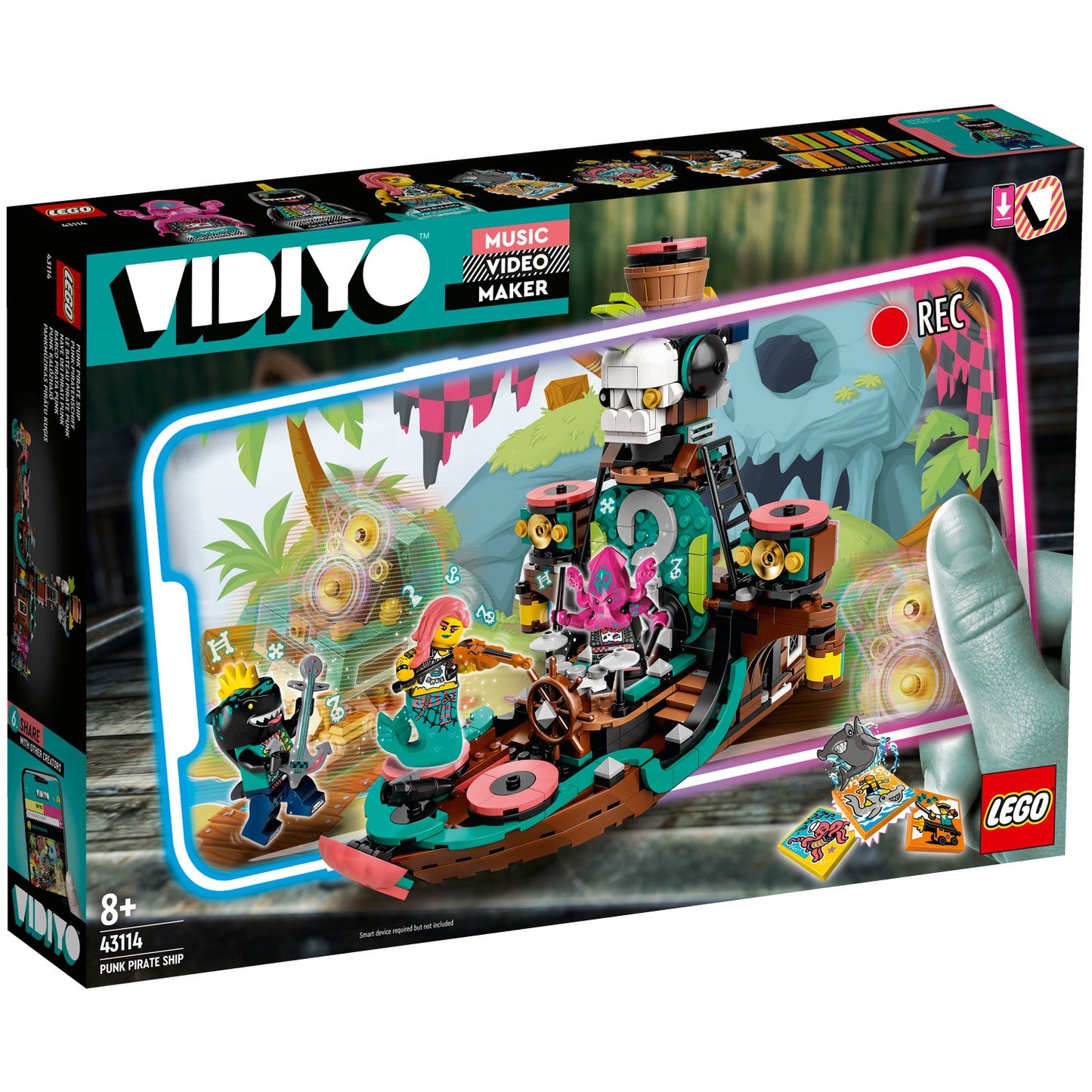 LEGO® VIDIYO™ Punk Pirate Ship - Tàu Cướp Biển Nhạc Rock Punk - LEGO 43114 - Hình ảnh sản phẩm