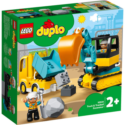 LEGO® DUPLO™ Truck & Tracked Excavator - Đồ Chơi Xe Tải Và Máy Xúc Công Trường - LEGO 10931 - Hình ảnh sản phẩm