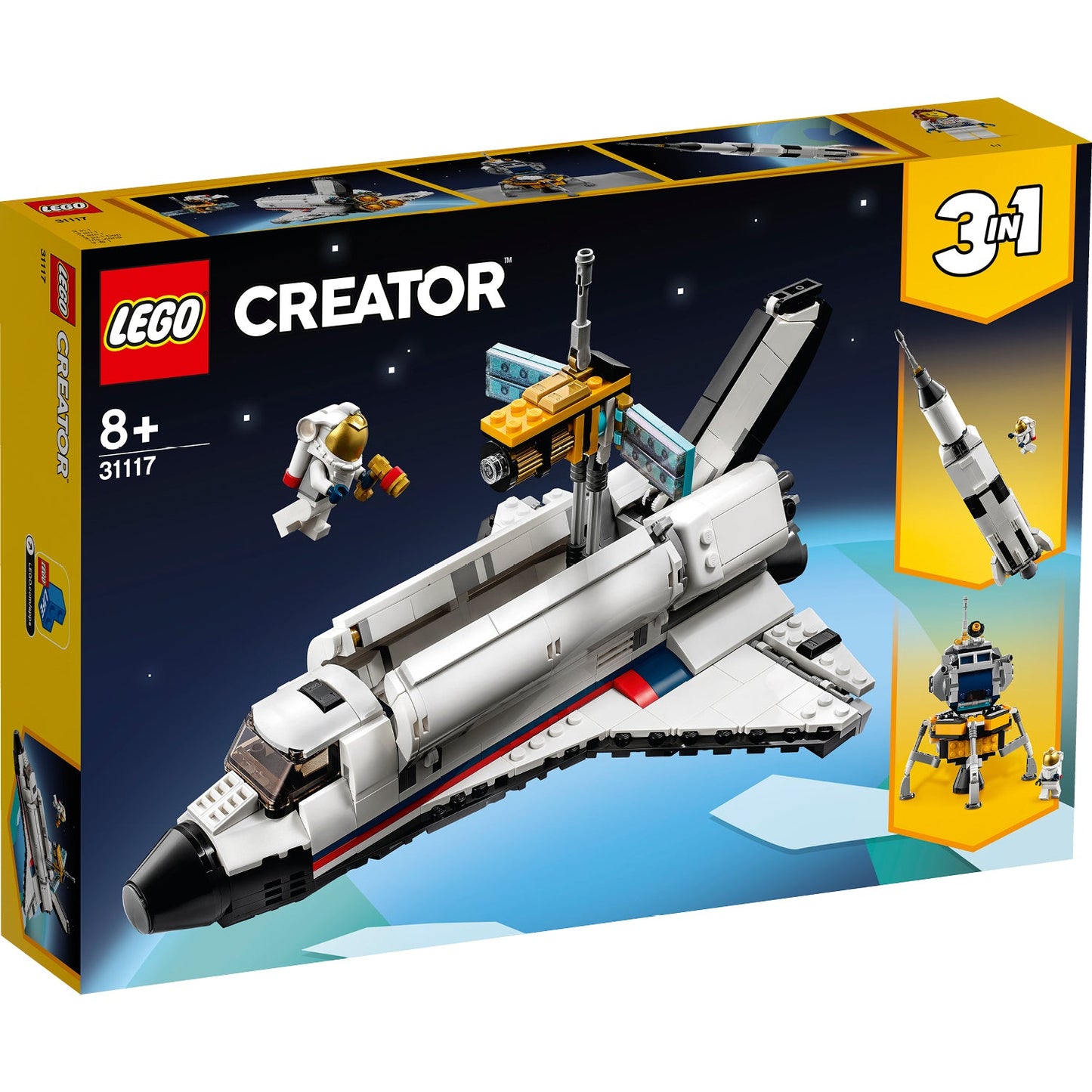LEGO® Creator 3-in-1 Space Shuttle Adventure - Đồ chơi lắp ráp Tàu vũ trụ 3 trong 1 - LEGO 31117 - Góc nhìn khác 3
