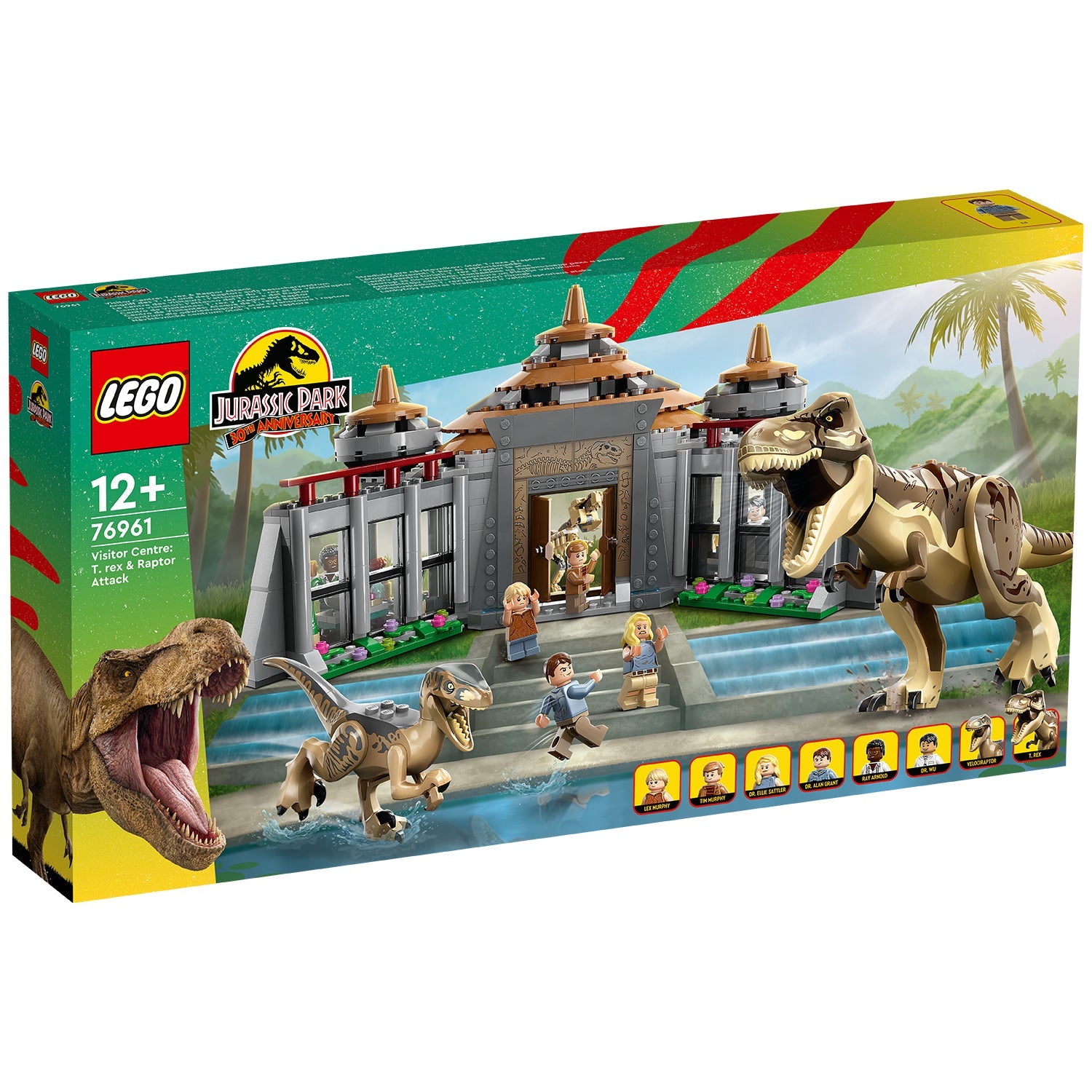 LEGO® Jurassic Park Visitor Center: T. rex & Raptor Attack - Bộ Lắp Ráp Trung Tâm Du Khách Công Viên Kỷ Jura - LEGO 76961 - Hình ảnh sản phẩm