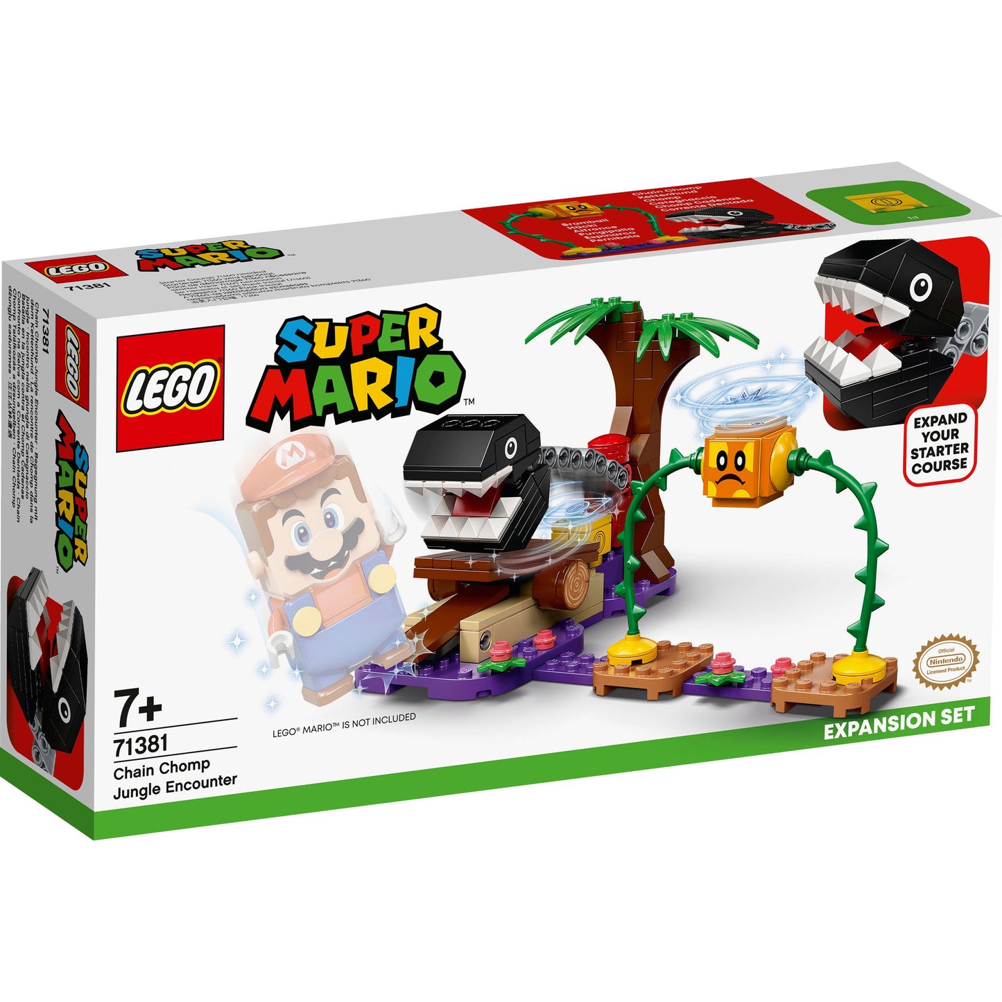 LEGO® Super Mario Chain Chomp Jungle Encounter Expansion Set - Bộ Mở Rộng Thử Thách Rừng Soda - LEGO 71381 - Hình ảnh sản phẩm