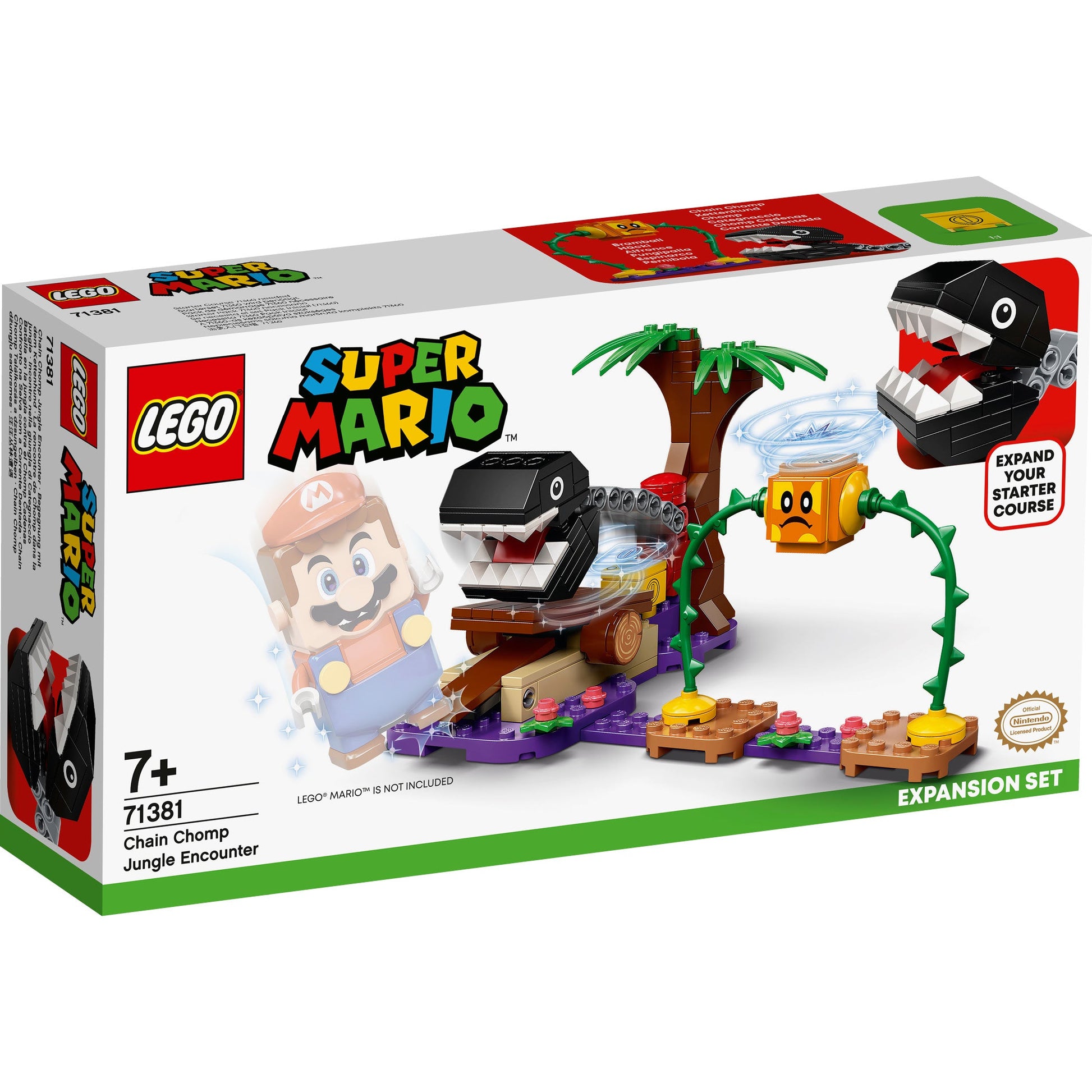 LEGO® Super Mario Chain Chomp Jungle Encounter Expansion Set - Bộ Mở Rộng Thử Thách Rừng Soda - LEGO 71381 - Hình ảnh sản phẩm
