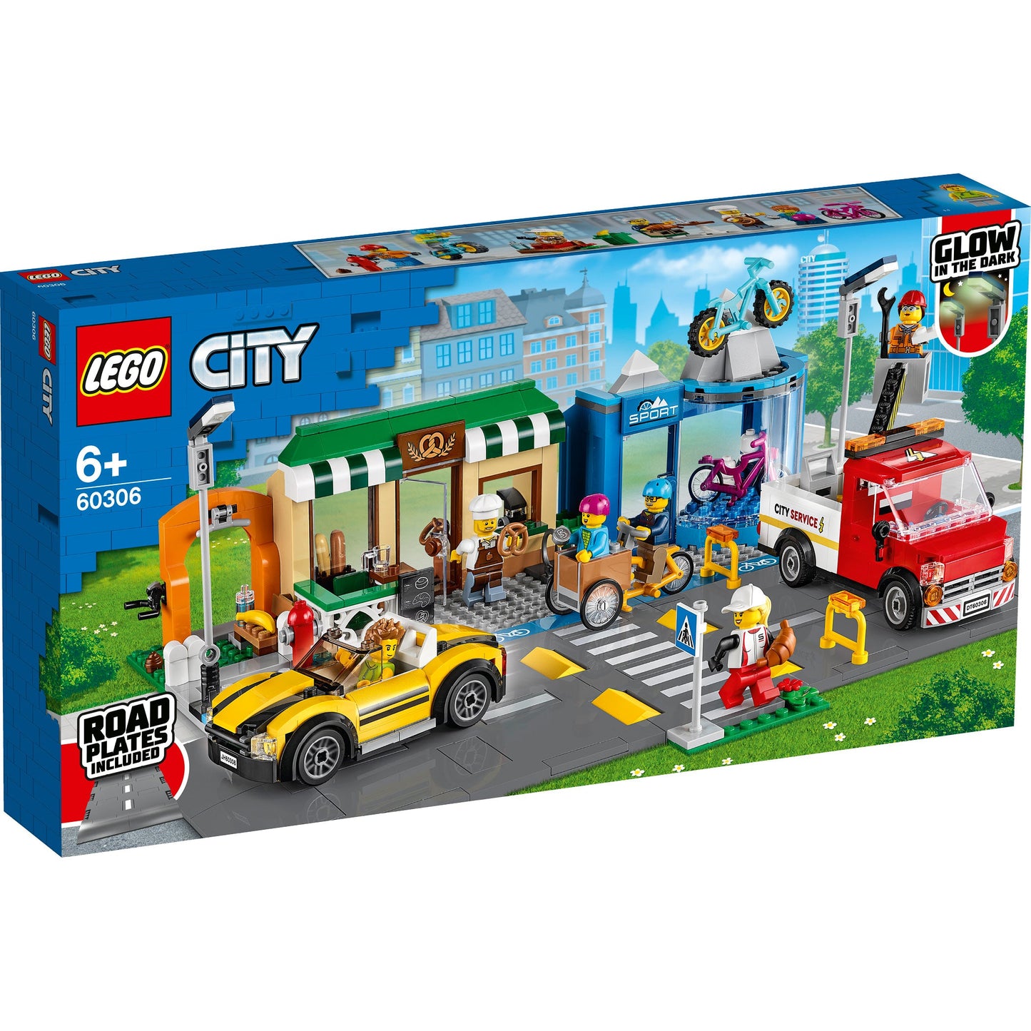 LEGO® City Shopping Street - Đồ Chơi Lắp Ráp Phố Mua Sắm Cao Cấp - LEGO 60306 - Hình ảnh sản phẩm