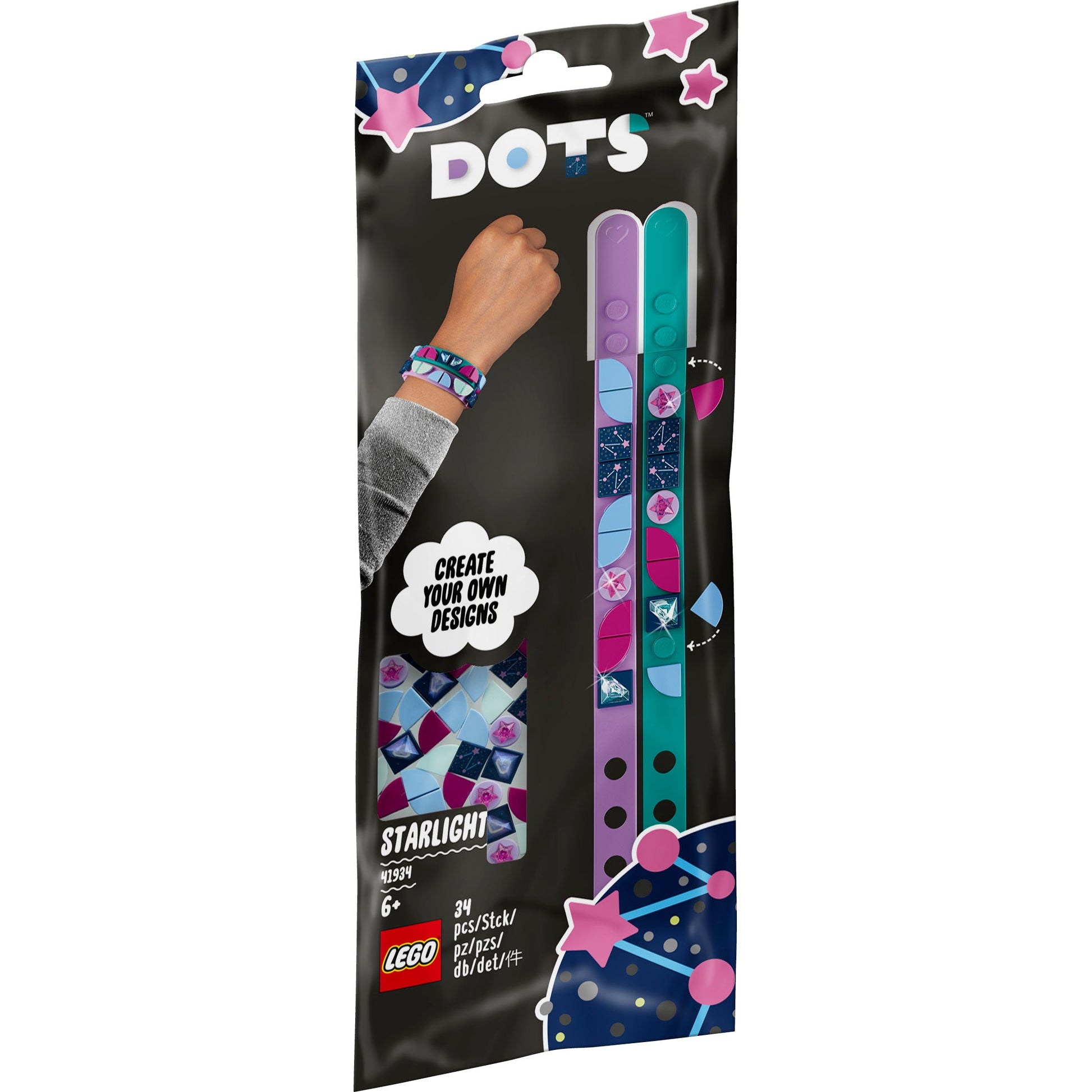 LEGO® DOTS™ Starlight Bracelets - Bộ Vòng Tay Ánh Sao Thủ Công - LEGO 41934 - Hình ảnh sản phẩm