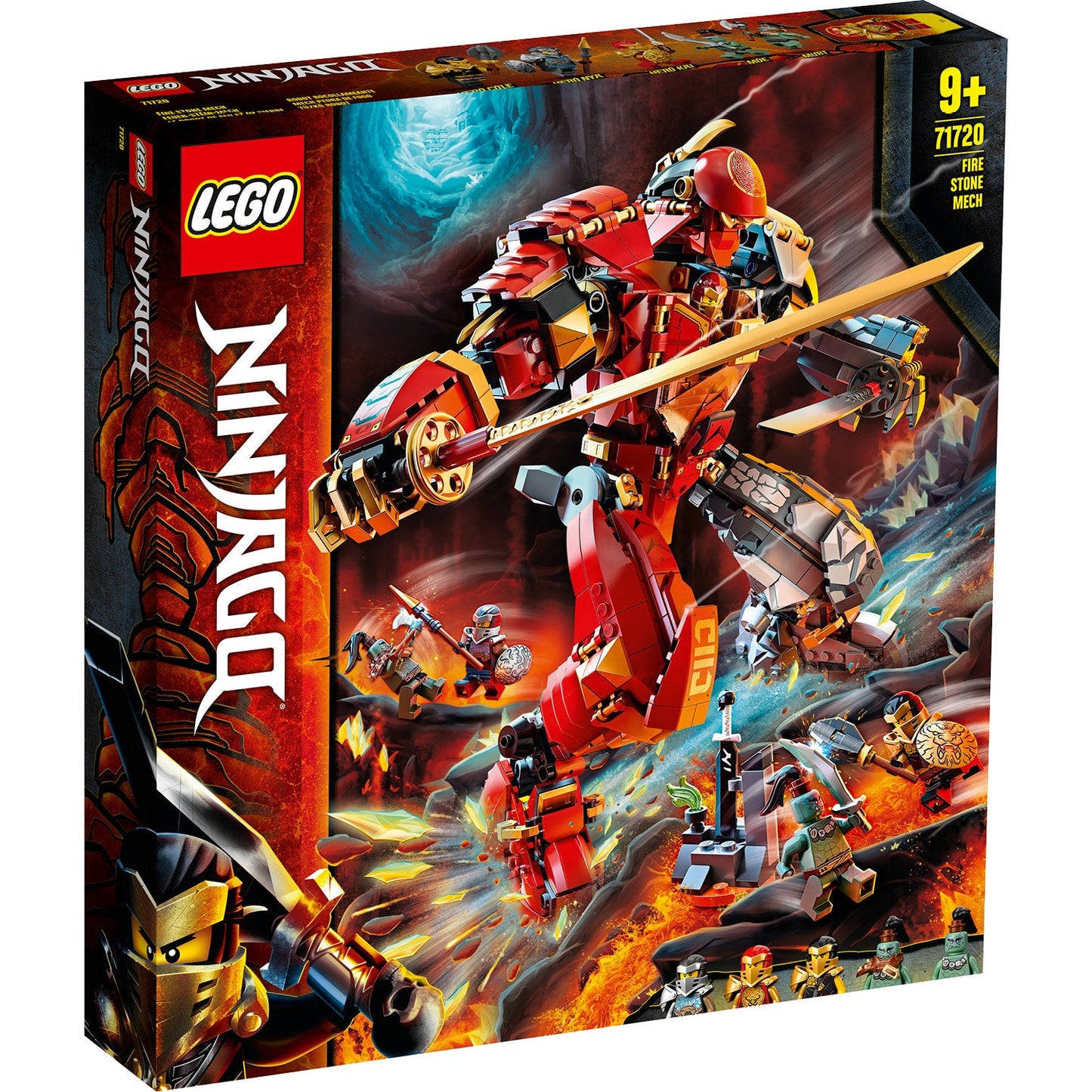 LEGO® NINJAGO® Fire Stone Mech - Robot Lửa Đá Chiến Đấu - LEGO 71720 - Góc nhìn khác 3