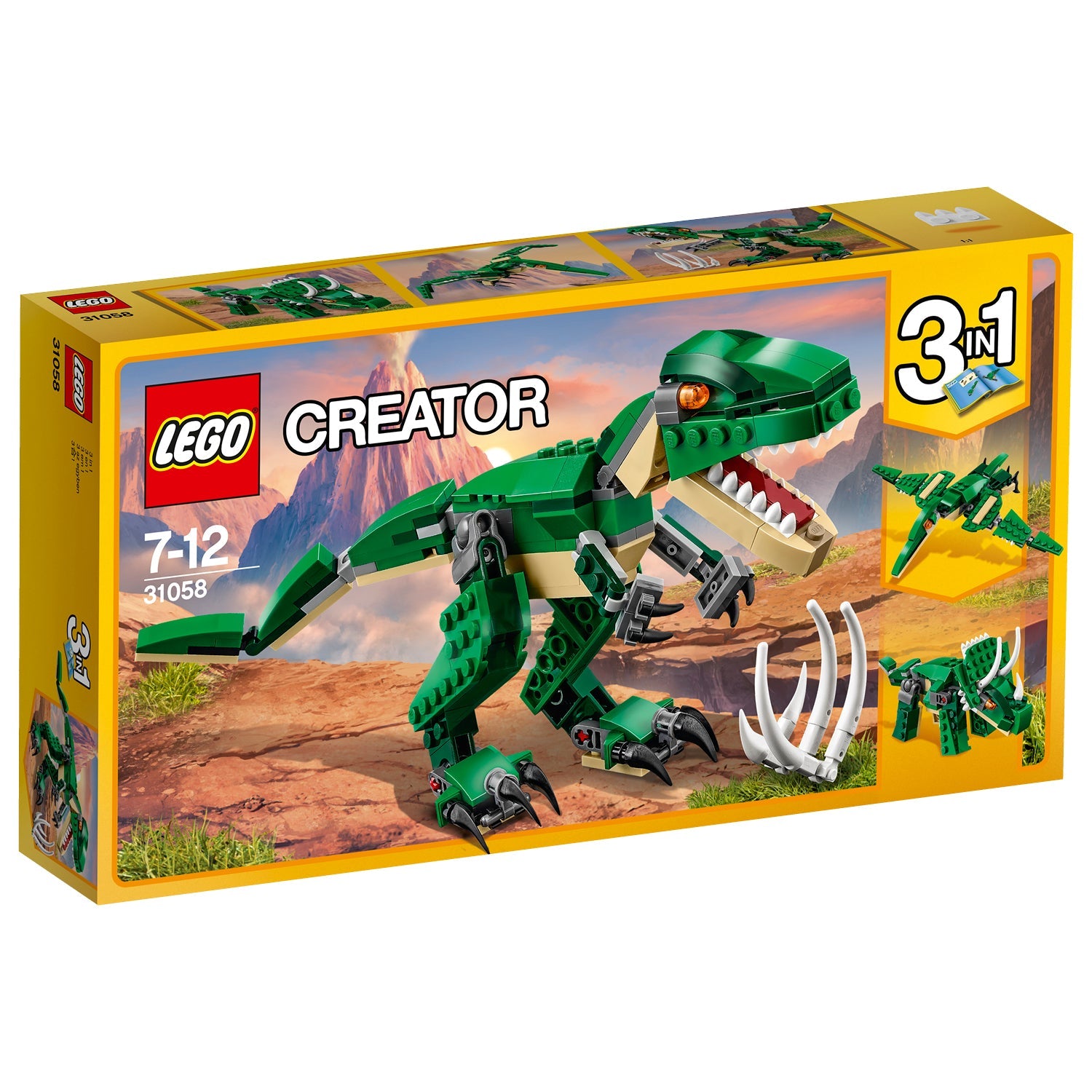 LEGO® Creator 3-in-1 Mighty Dinosaurs - Bộ Đồ Chơi Lắp Ráp Khủng Long 3 Trong 1 - LEGO 31058 - Hình ảnh sản phẩm