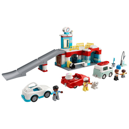 LEGO® DUPLO™ Parking Garage and Car Wash - Bộ Đồ Chơi Gara Đỗ Xe và Trạm Rửa Xe - LEGO 10948 - Hình ảnh chi tiết 2