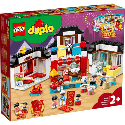 LEGO® DUPLO™ Happy Childhood Moments - Đồ Chơi Lắp Ráp 2 Trong 1 (Tết & Trường Học) - LEGO 10943 - Hình ảnh sản phẩm