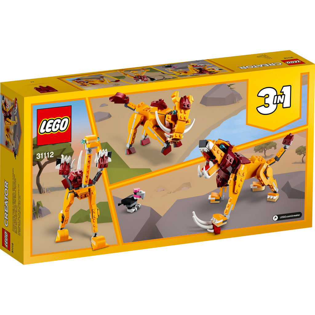 LEGO® Creator 3-in-1 Wild Lion - Đồ Chơi Lắp Ráp 3 Trong 1 - LEGO 31112 LEGO - ảnh 3 - Lego