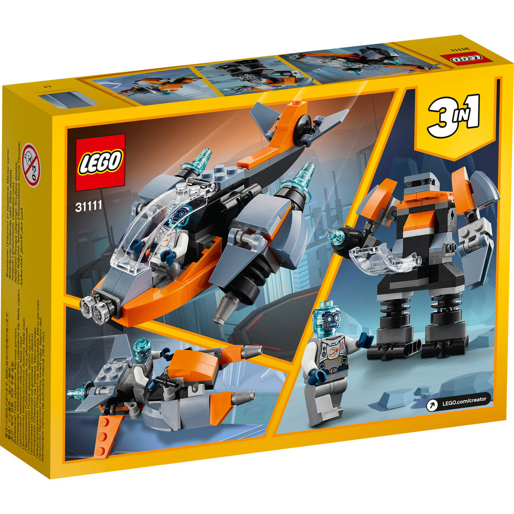 LEGO® Creator 3-in-1 Cyber Drone Đồ chơi lắp ráp Không gian 3 trong 1 (31111) LEGO - ảnh 1 - Construction Toy