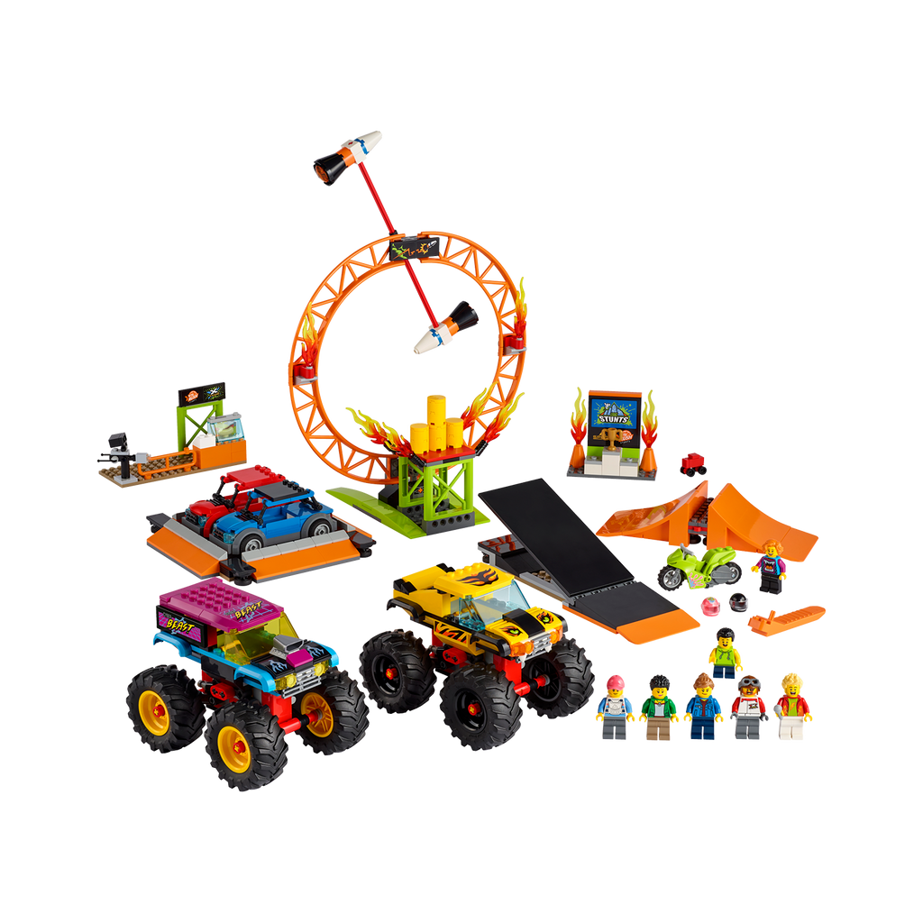 LEGO® City Stunt Show Arena - Đấu Trường Biểu Diễn Mô Tô Mạo Hiểm - LEGO 60295 - Hình ảnh chi tiết 2