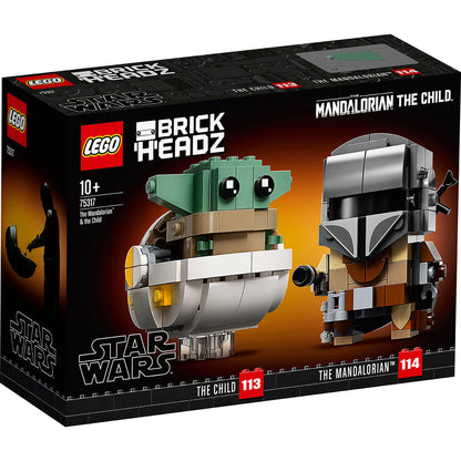 LEGO® BrickHeadz™ The Mandalorian™ & the Child | Mô hình lắp ráp Star Wars | LEGO 75317 - Hình ảnh sản phẩm