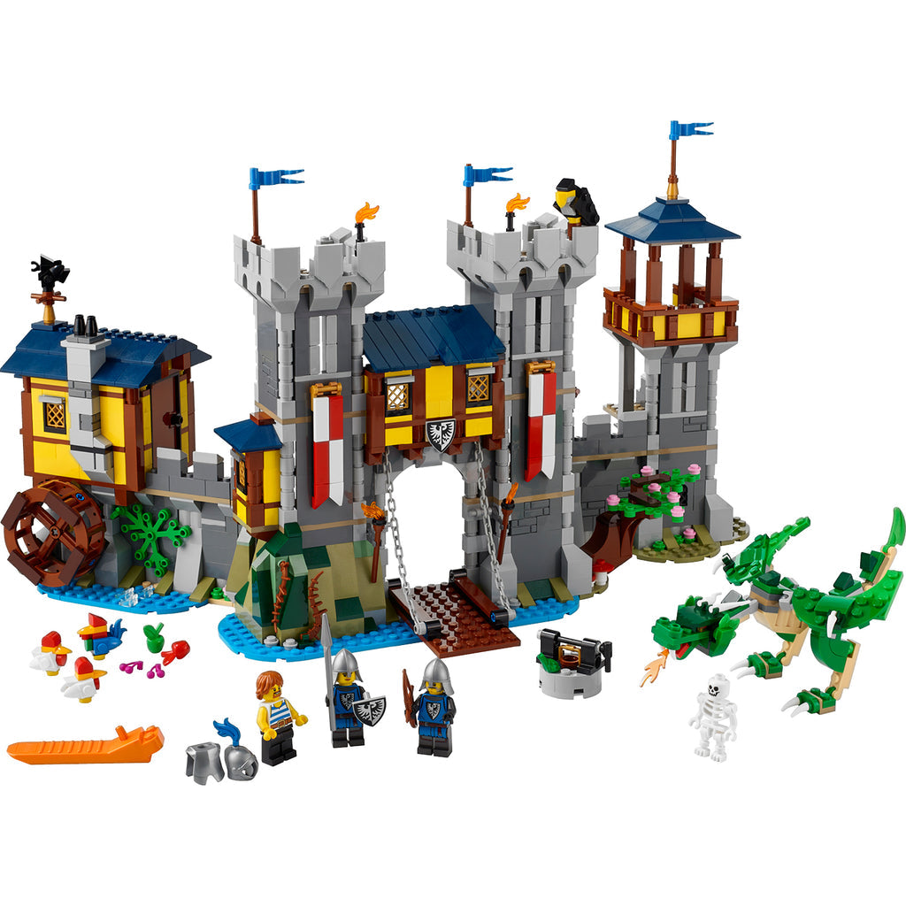 LEGO® Creator 3-in-1 Medieval Castle - Mô Hình Lắp Ráp Lâu Đài Trung Cổ LEGO 31120 - Hình ảnh chi tiết 2
